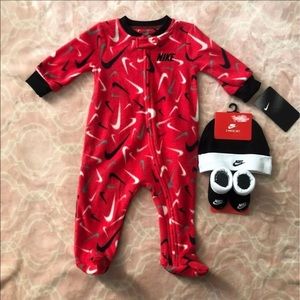 Baby Nike Sleeper Hat and Sock Bundle